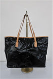 Tod's Toujours Media Tote Black Coated Canvas & Tan Leather Large Shoulder Bag available at CelebrityOwned.com img_5