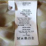 Tomas Maier Dress Yellow Printed Satin Size 6 Sleeveless Belted NEW available at CelebrityOwned.com img_8