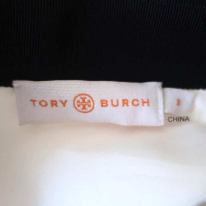 Tory Burch Pencil Skirt Gloria Metal-Embellished Guipure Lace &amp; Linen Size 6 available at CelebrityOwned.com img_6