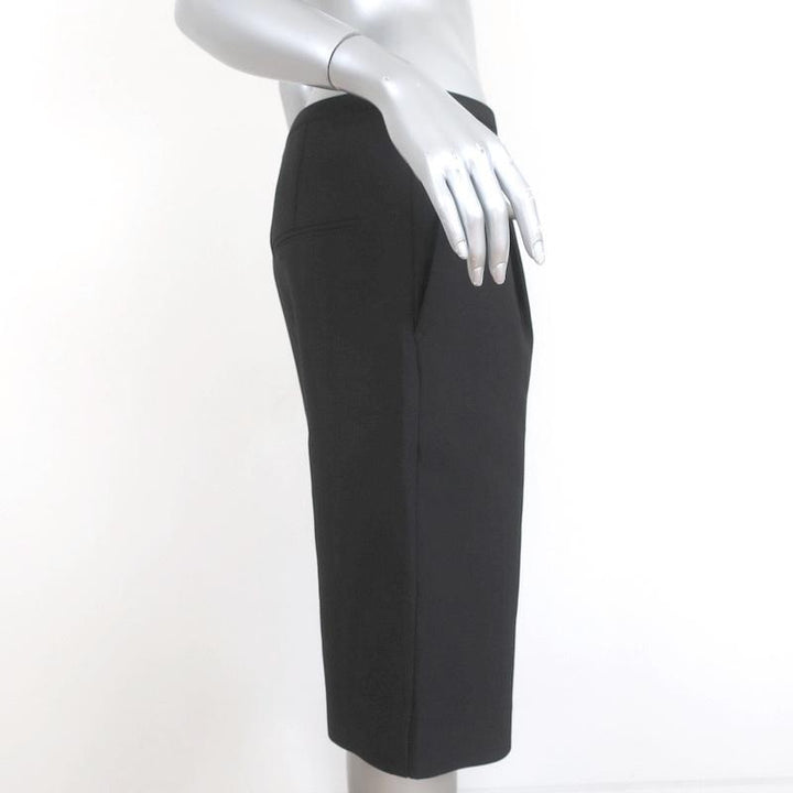 Toteme Bermuda Shorts Lluc Black Pleated Twill Size Medium NEW available at CelebrityOwned.com img_4