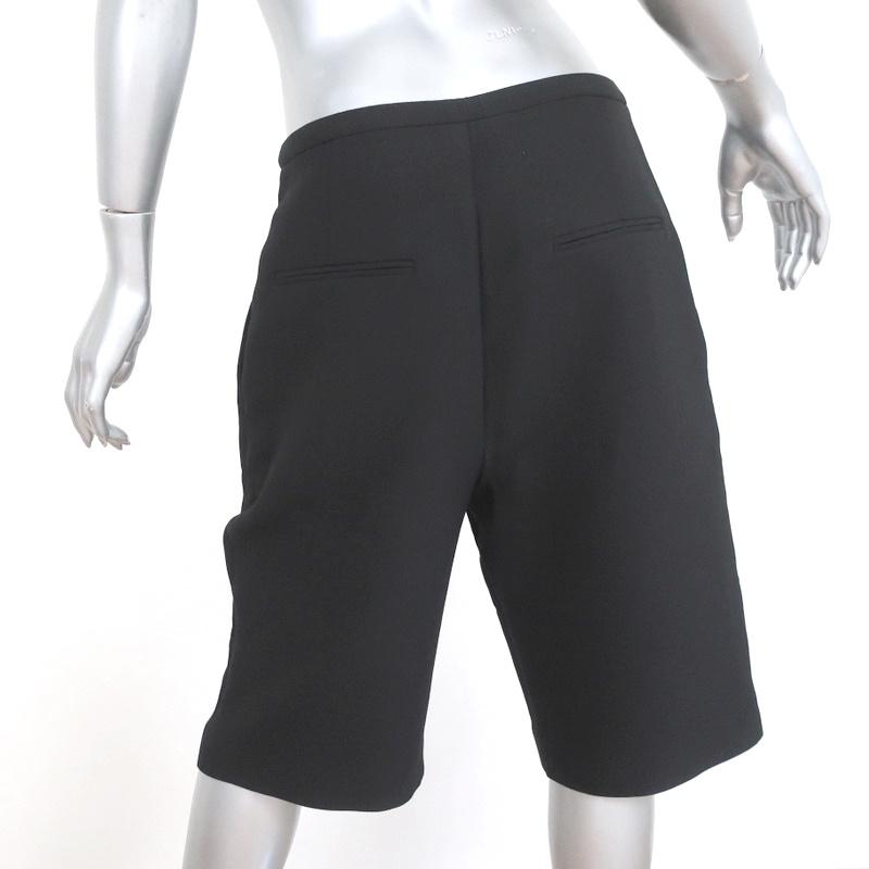 Toteme Bermuda Shorts Lluc Black Pleated Twill Size Medium NEW available at CelebrityOwned.com img_5