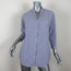 Trouve Striped Shirt Blue/White Cotton Size Extra Small Long Sleeve Tunic Top