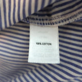 Trouve Striped Shirt Blue/White Cotton Size Extra Small Long Sleeve Tunic Top available at CelebrityOwned.com img_6