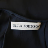 Ulla Johnson Blouse Annelise Black Matte Satin Size 2 Cap Sleeve Top available at CelebrityOwned.com img_5