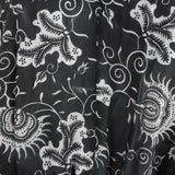 Ulla Johnson Dress Batu Charcoal Floral Print Cotton Size 2 Smocked Waist Mini available at CelebrityOwned.com img_2