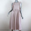Ulla Johnson Dress Cecily Lavender Linen-Blend Size 6 Crisscross-Back Midi NEW