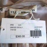 Ulla Johnson Dress Cecily Lavender Linen-Blend Size 6 Crisscross-Back Midi NEW available at CelebrityOwned.com img_7