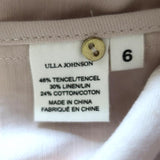 Ulla Johnson Dress Cecily Lavender Linen-Blend Size 6 Crisscross-Back Midi NEW available at CelebrityOwned.com img_8