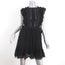 Ulla Johnson Dress Henriette Black Lace-Trim Cotton Size 0 Side-Tie Mini