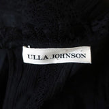 Ulla Johnson Dress Henriette Black Lace-Trim Cotton Size 0 Side-Tie Mini available at CelebrityOwned.com img_6