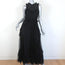 Ulla Johnson Maxi Dress Florence Black Ruffled Swiss Dot Embroidered Lace Size 2