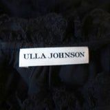 Ulla Johnson Maxi Dress Florence Black Ruffled Swiss Dot Embroidered Lace Size 2 available at CelebrityOwned.com img_8
