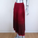 Ulla Johnson Midi Skirt Billie Fuchsia Metallic Gradient Knit Size Small NEW available at CelebrityOwned.com img_2