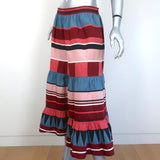 Ulla Johnson Midi Skirt Simi Ruffled Printed Cotton Size 8 available at CelebrityOwned.com img_2