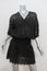 Ulla Johnson Mini Dress Black Crochet Lace-Inset Embroidered Cotton Size 2