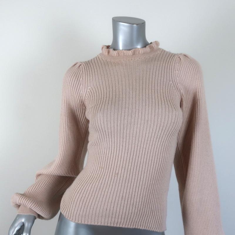 Ulla Johnson Sweater Altair Alpaca-Silk Knit Size Petite Puff Sleeve Pullover available at CelebrityOwned.com img_1