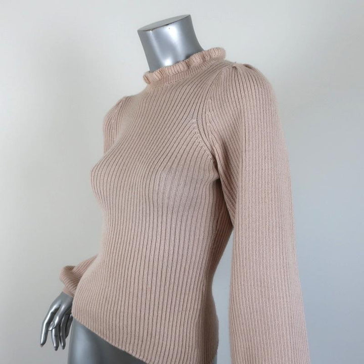 Ulla Johnson Sweater Altair Alpaca-Silk Knit Size Petite Puff Sleeve Pullover available at CelebrityOwned.com img_4