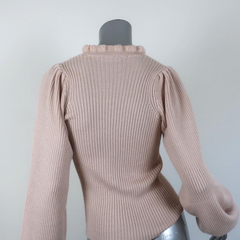 Ulla Johnson Sweater Altair Alpaca-Silk Knit Size Petite Puff Sleeve Pullover available at CelebrityOwned.com img_6
