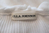 Ulla Johnson Top Maritza Cream Fine Ribbed Cotton Size Medium Ruffled Pullover available at CelebrityOwned.com img_6