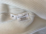 Ulla Johnson Top Maritza Cream Fine Ribbed Cotton Size Medium Ruffled Pullover available at CelebrityOwned.com img_7