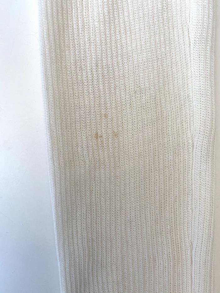 Ulla Johnson Top Maritza Cream Fine Ribbed Cotton Size Medium Ruffled Pullover available at CelebrityOwned.com img_9
