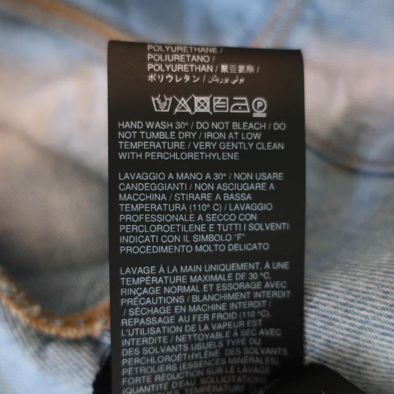 Unravel Project Hybrid Chopped Denim Jacket Light Blue Size 36 available at CelebrityOwned.com img_10