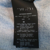 Unravel Project Hybrid Chopped Denim Jacket Light Blue Size 36 available at CelebrityOwned.com img_9