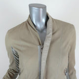 VEDA Boss Suede Jacket Light Beige Size Petite available at CelebrityOwned.com img_2