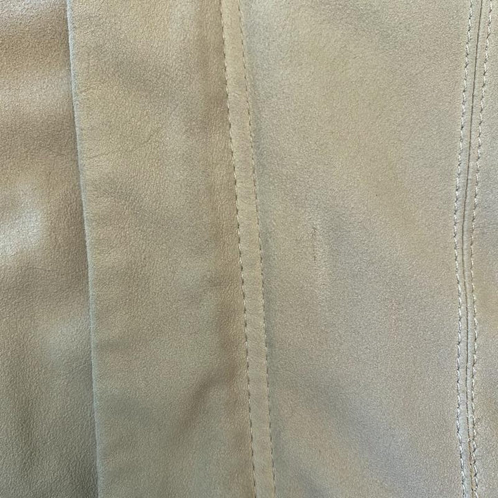 VEDA Boss Suede Jacket Light Beige Size Petite available at CelebrityOwned.com img_3