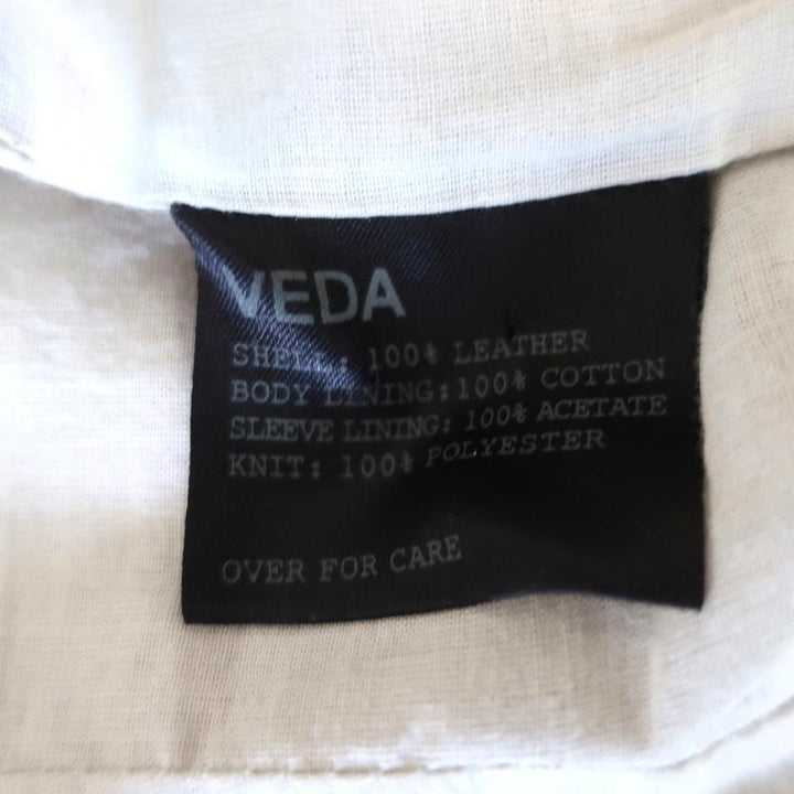 VEDA Boss Suede Jacket Light Beige Size Petite available at CelebrityOwned.com img_9