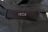 VEDA Leather Jacket Black Size Small Asymmetrical Zip Moto Jacket available at CelebrityOwned.com img_6