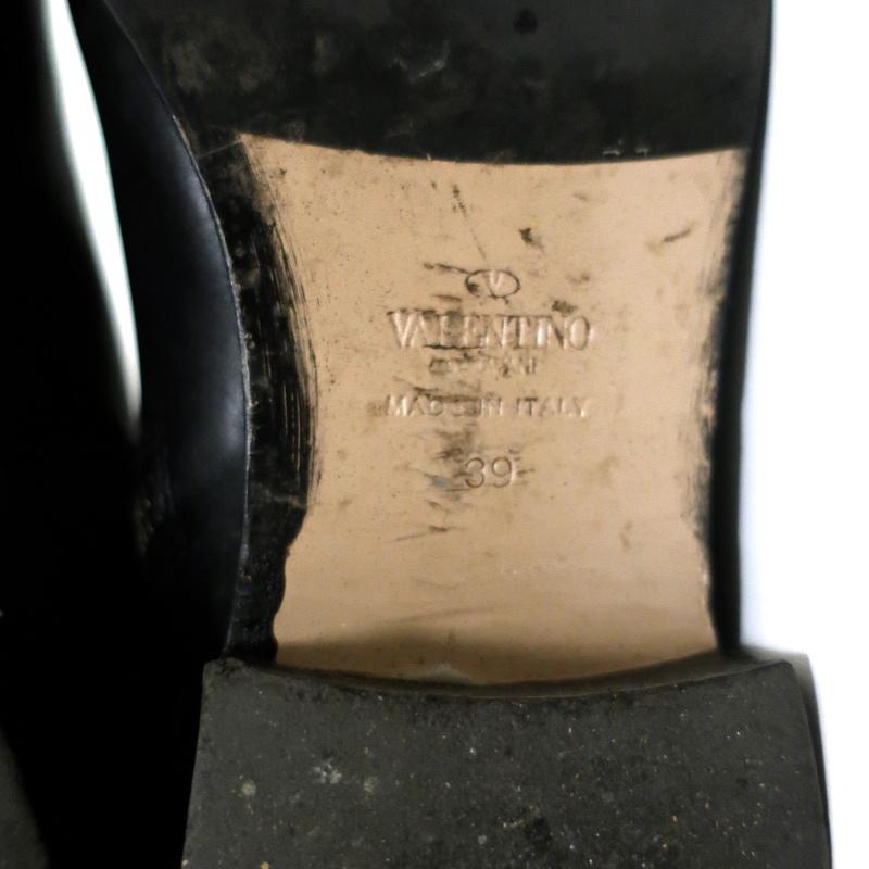 Valentino Ascot Ribbon Lace-Up Riding Boots Black Leather Size 39 Knee High Flat available at CelebrityOwned.com img_12