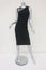 Valentino Dress Black Lace & Stretch Knit Size Medium Sleeveless Bodycon LBD