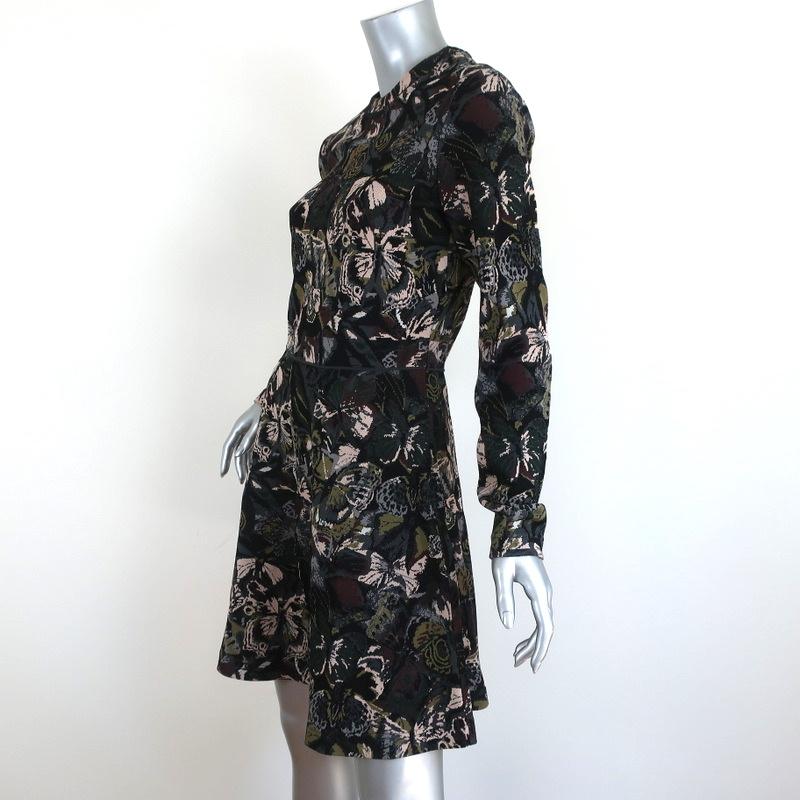 Valentino Dress Butterfly Jacquard Knit Size Medium Long Sleeve Mini available at CelebrityOwned.com img_3
