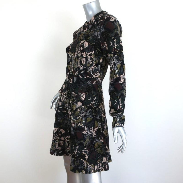 Valentino Dress Butterfly Jacquard Knit Size Medium Long Sleeve Mini available at CelebrityOwned.com img_3