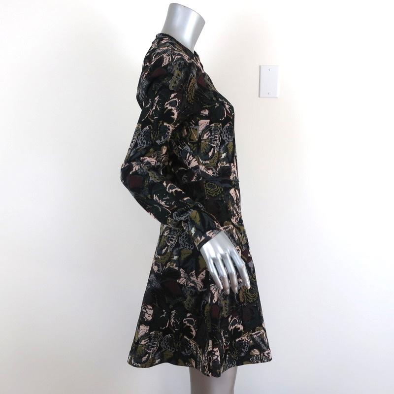 Valentino Dress Butterfly Jacquard Knit Size Medium Long Sleeve Mini available at CelebrityOwned.com img_4