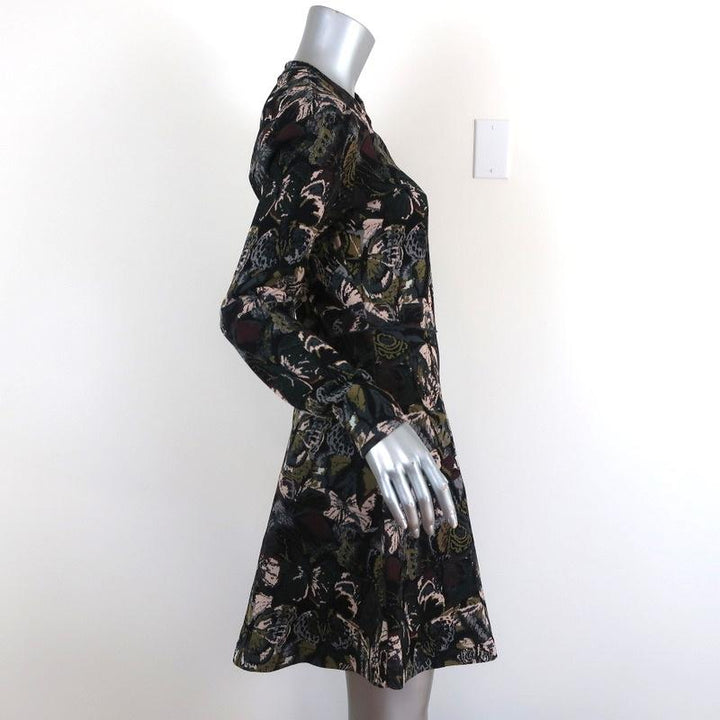 Valentino Dress Butterfly Jacquard Knit Size Medium Long Sleeve Mini available at CelebrityOwned.com img_4