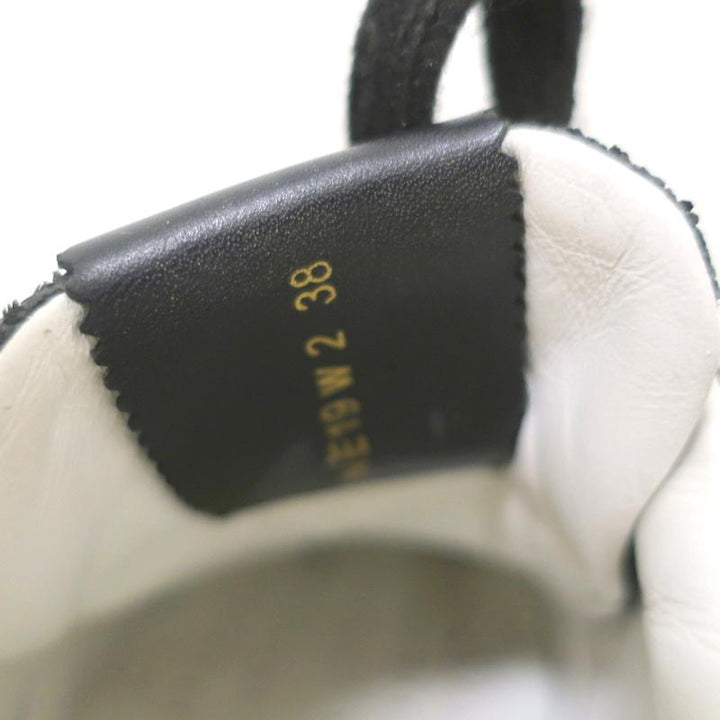 Valentino Glitter Flycrew Rockstud Sneakers Black/White Size 38 available at CelebrityOwned.com img_11