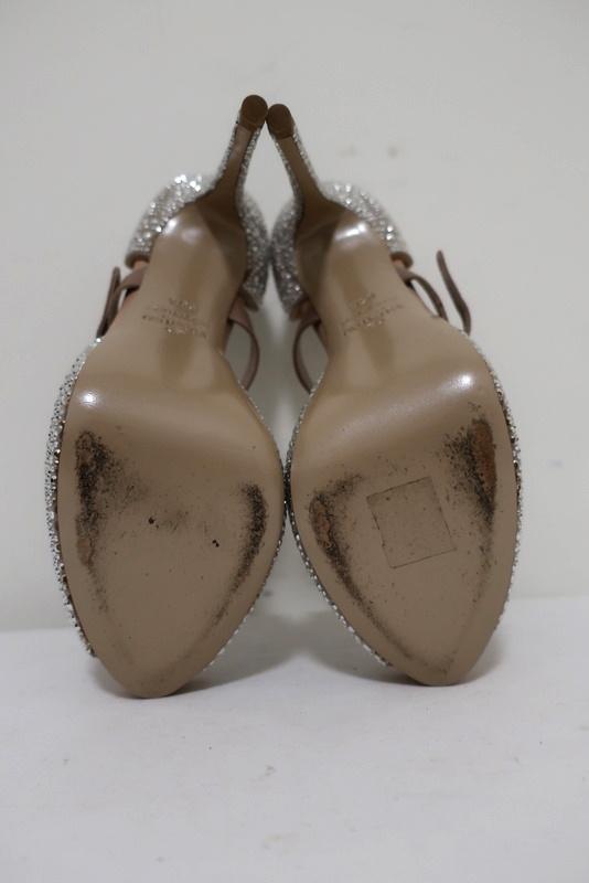 Valentino Microstud Mary Jane Pumps Crystal-Embellished Nude Leather Size 35.5 available at CelebrityOwned.com img_10