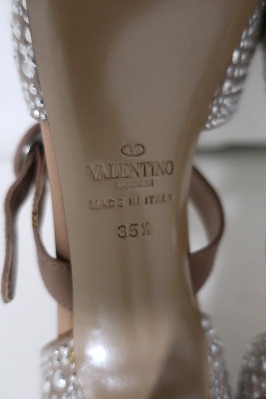 Valentino Microstud Mary Jane Pumps Crystal-Embellished Nude Leather Size 35.5 available at CelebrityOwned.com img_11