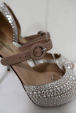 Valentino Microstud Mary Jane Pumps Crystal-Embellished Nude Leather Size 35.5 available at CelebrityOwned.com img_3