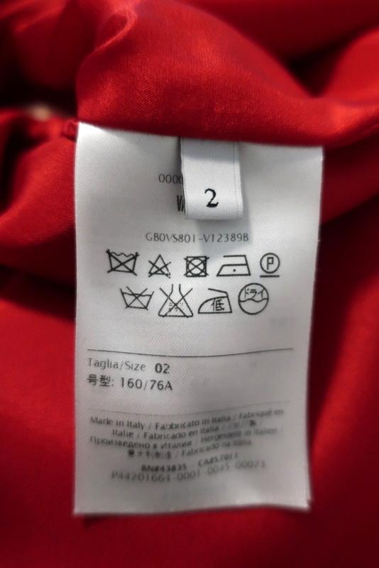 Valentino Mini Dress Red Wool-Silk Crepe Size 2 Boatneck Sleeveless Shift available at CelebrityOwned.com img_6
