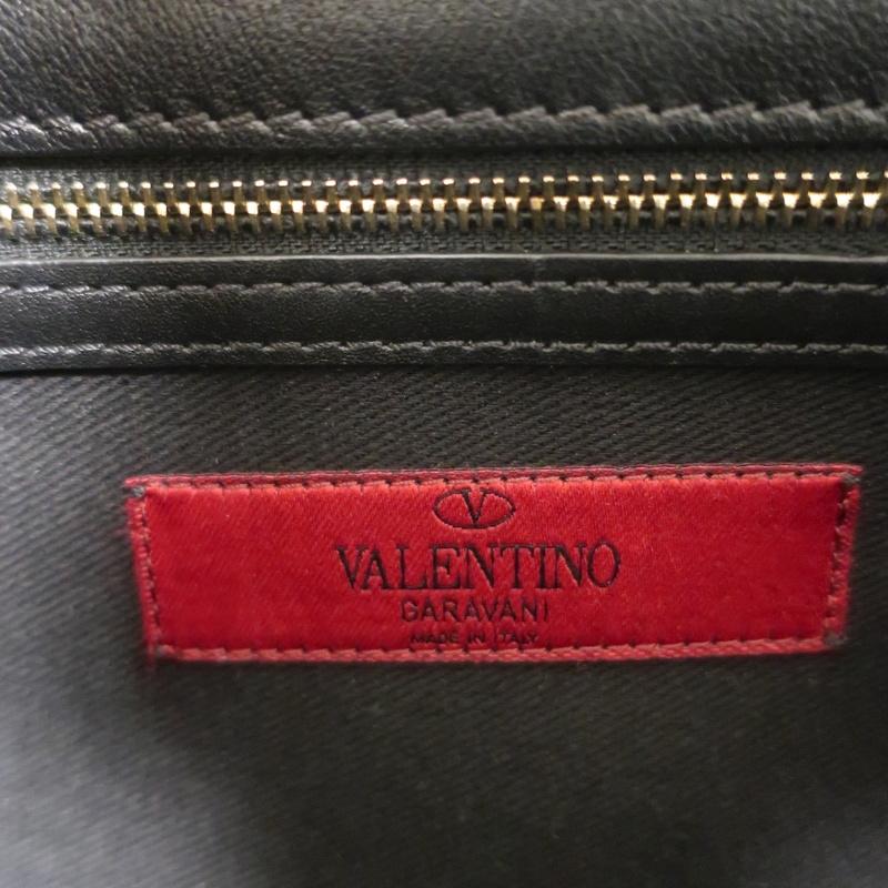 Valentino Rockstud Flap Shoulder Bag Black Leather – Celebrity Owned