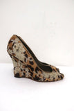 Valentino Wedge Pumps Leopard Print Calf Hair and Lace Size 37 Peep Toe Heel available at CelebrityOwned.com img_3