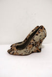 Valentino Wedge Pumps Leopard Print Calf Hair and Lace Size 37 Peep Toe Heel available at CelebrityOwned.com img_6