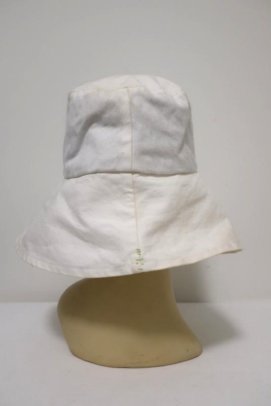 Valeur Mad Factory Floppy Wide Brim Hat Tetora White Cotton available at CelebrityOwned.com img_4