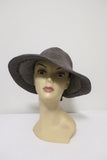 Valeur Mad Factory Wide Brim Hat Coco Gray Raffia with Bow available at CelebrityOwned.com img_1