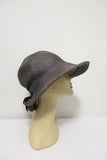 Valeur Mad Factory Wide Brim Hat Coco Gray Raffia with Bow available at CelebrityOwned.com img_3