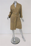 Vanessa Bruno Trench Coat Gatsby Khaki Cotton Gabardine Size 38 Belted Jacket available at CelebrityOwned.com img_1