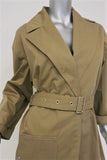 Vanessa Bruno Trench Coat Gatsby Khaki Cotton Gabardine Size 38 Belted Jacket available at CelebrityOwned.com img_3